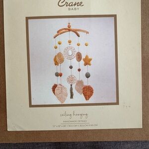 SOLD‼️CRANE BABY Willow Leaf Nursery Ceiling Hanging Decor NEW